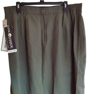 NWT Sag Harbor 20W Olive/Dark Green Skirt [0167]